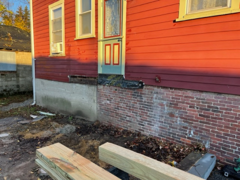 The Northeast Contracting Solutions crew built this deck and stairs to replace a rotted deck for this resident in Haverhill, MA.