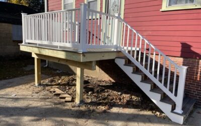 New Deck and Stairs built in Haverhill, MA.