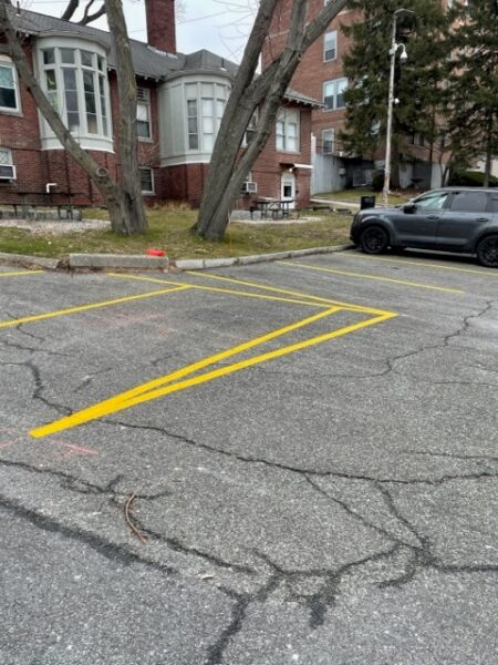 Northeast Contracting Solutions provided Line Striping services for this repeat commercial client in Lawrence, MA.

