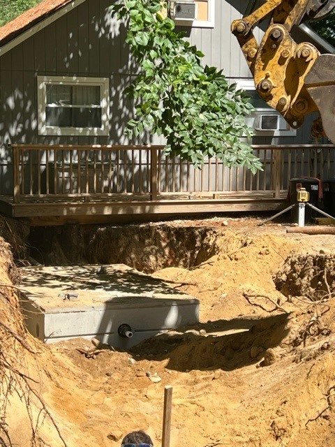 Septic System and Graded Driveway installed in Acton, ME.